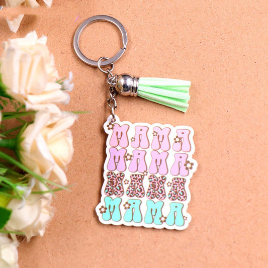 Keychain Mother's Day Gift Glitter Floral Acrylic | Luxury Home Accessories | Heulog Glow