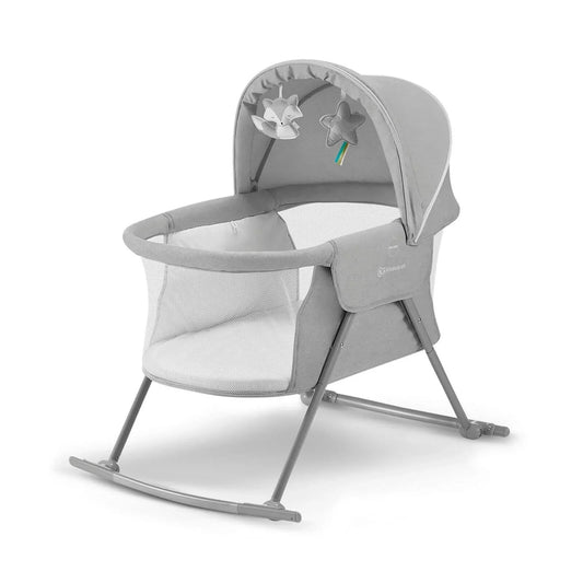 Kinderkraft Lovi 3-in-1 Baby Crib - Grey | Luxury Home Accessories | Heulog Glow