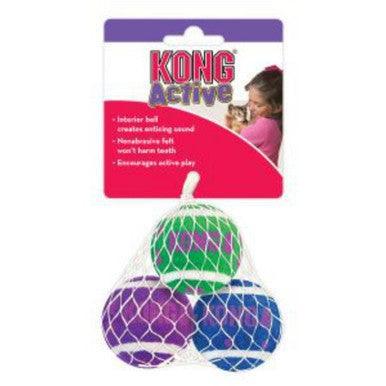 KONG Cat Tennis Balls With Bells | Luxury Home Accessories | Heulog Glow