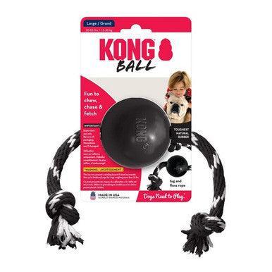 KONG Extreme Ball with Rope Large | Luxury Home Accessories | Heulog Glow