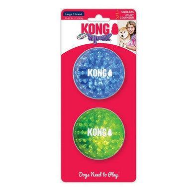 KONG Squeezz Geodz 2-pk Assorted Large | Luxury Home Accessories | Heulog Glow