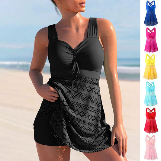 Korean Version Of Solid Color Lace One-piece Swimsuit | Luxury Home Accessories | Heulog Glow