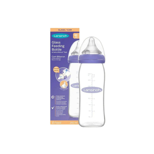 Lansinoh Glass Bottle 240ml | Luxury Home Accessories | Heulog Glow