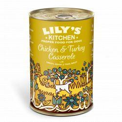 Lily's Kitchen Dog Chicken & Turkey Casserole, 6 x 400g | Luxury Home Accessories | Heulog Glow