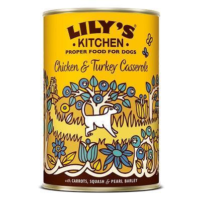 Lily's Kitchen Slow Chicken & Turkey Casserole Tins 6 x 400g | Luxury Home Accessories | Heulog Glow