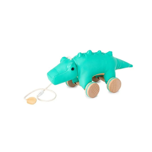 Little Big Friends Pull Along - Achille the Crocodile | Luxury Home Accessories | Heulog Glow