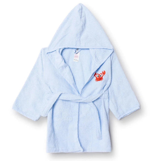 Little Dreams Boy Baby Bathrobe - Blue | Luxury Home Accessories | Heulog Glow