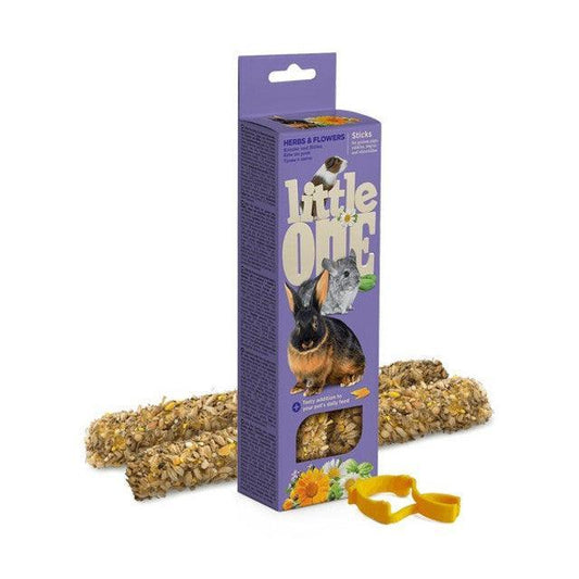 Little One Sticks For Guinea Pigs Rabbits And Chinchillas With Herbs And Flowers 2х55G | Luxury Home Accessories | Heulog Glow