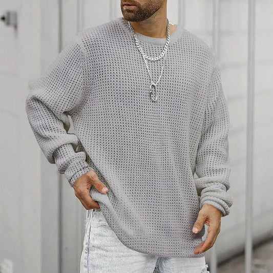 Long Sleeve Crew Neck Casual Men's Loose | Luxury Home Accessories | Heulog Glow