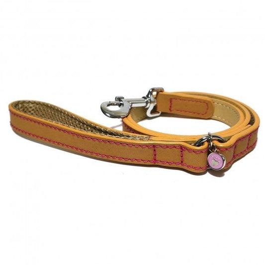 Lux Leather Tan Lead 40" x 3/4" | Luxury Home Accessories | Heulog Glow