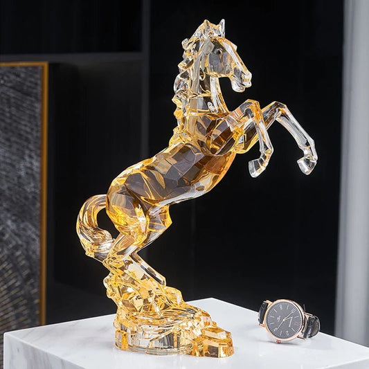 Luxury Crystal Horse Statue | Luxury Home Accessories | Heulog Glow