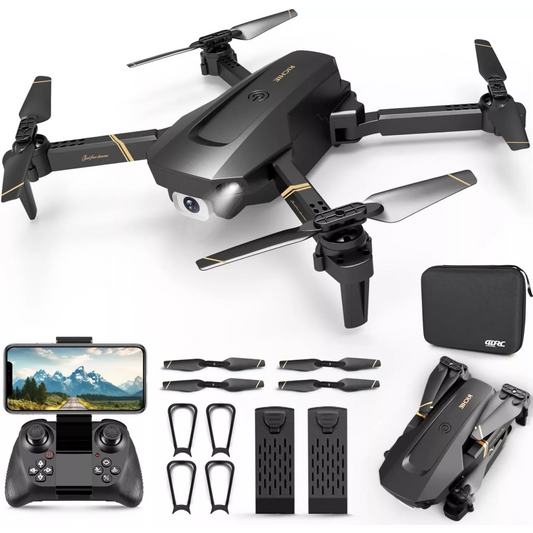 4DRC V4 Foldable Mini Drone with Camera - 1080P HD Drone ,3 Batteries,Drones for Adults Kids,Logistics is randomly sent by UPS/USPS/Evri/Royal Mail.