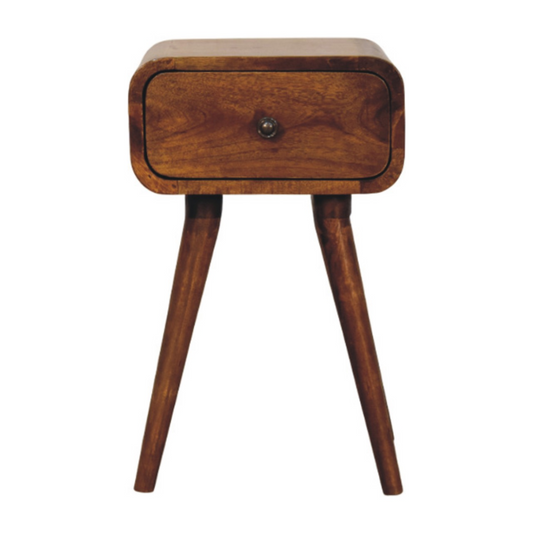 Artisan Furniture Solid Wood Avora Mini Chestnut Nightstand with 1 drawer