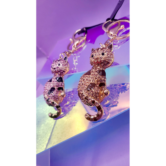 Sitting Cat Key Ring
