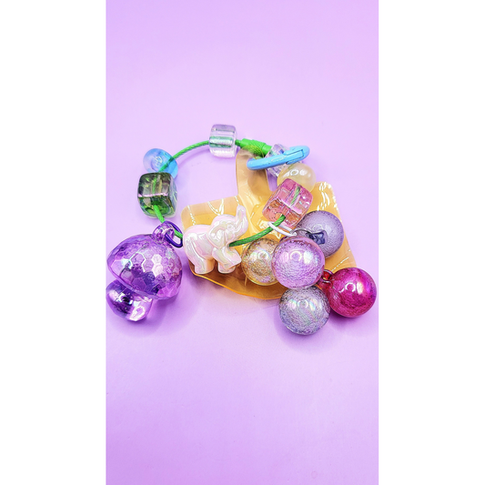 Elephant with Enchanted Toadstool Bubble Keyring, Phone Charm & Bag Accessory