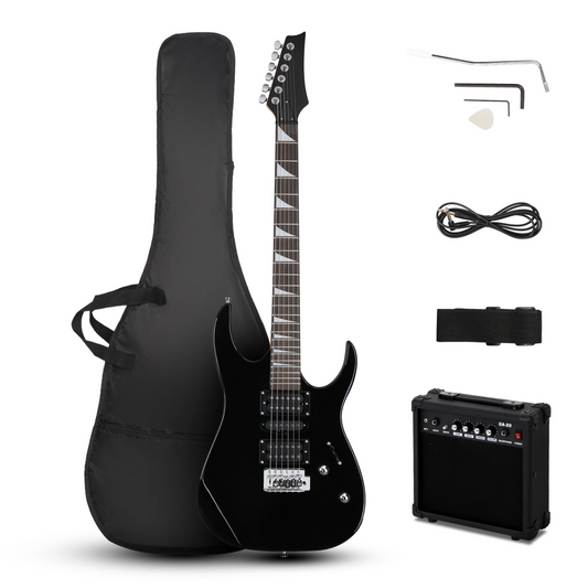 170 Model With 20W Electric Guitar Pickup Hsh Pickup Guitar Stereo Bag Harness Picks Rocker Connector Wrench Tool Black