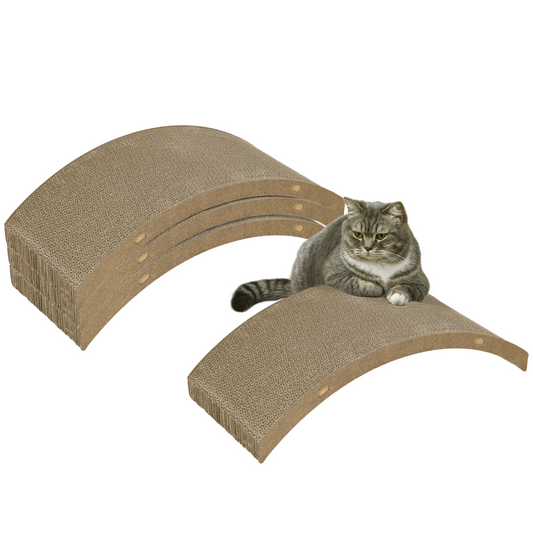 PawHut 4PCs Cat Scratch Pad Reversible, Replacement for Cat Treadmill, 55 x 26cm