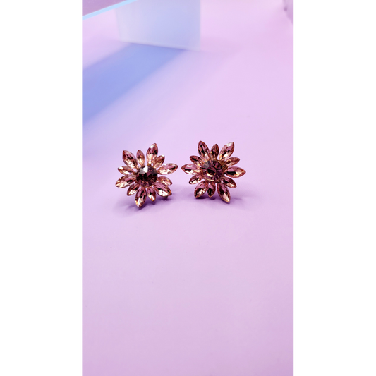 Blossom Crystal Stud Earrings