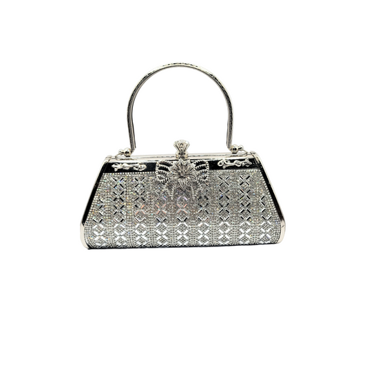 Mirrored Crystal Clutch Bag