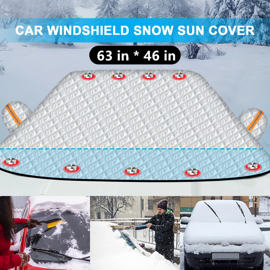 Magnetic Car Windscreen Windshield Frost Ice Snow Window Mirror Protector Cover