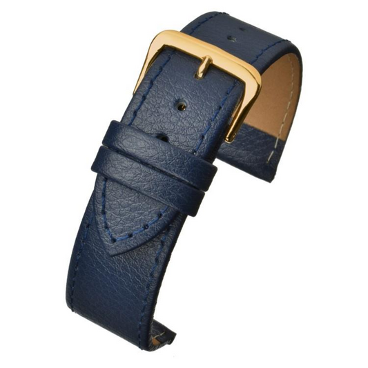 Blue Buffalo Grain Leather Watch Strap 16mm