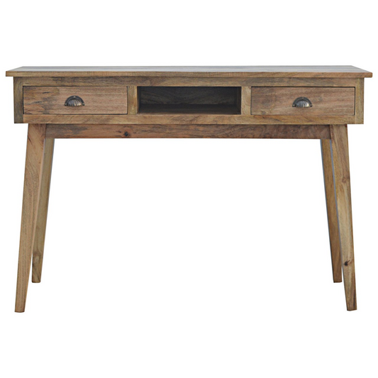 Artisan Furniture Solid Wood 2 Drawer Shell Writing Desk