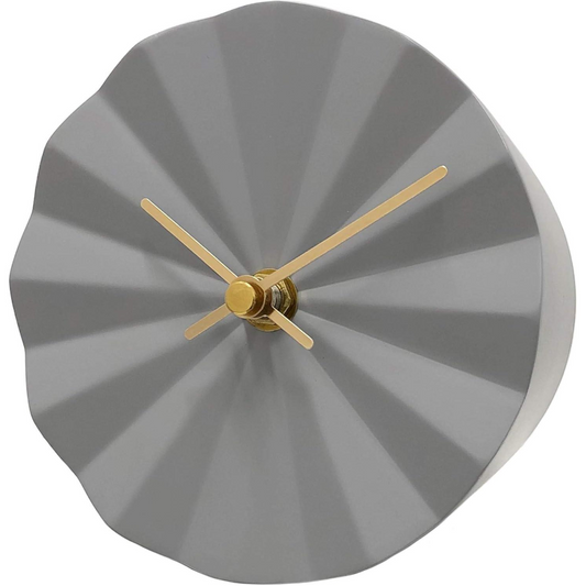 Acctim Layla Resin Table Clock in Grey 37097