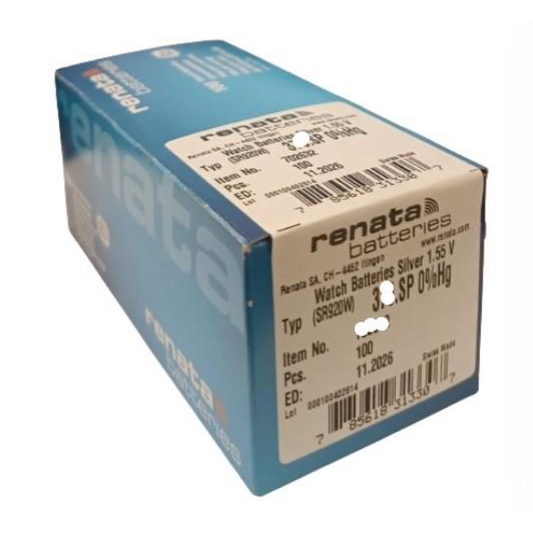 RENATA SP 390 Watch Batteries Pack Of 100