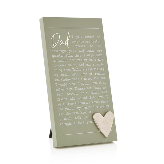 Moments Standing Plaque - Dad