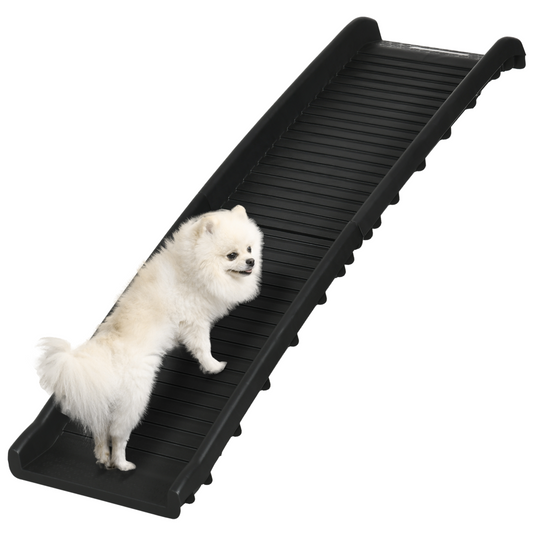 Foldable Pet Ramp Dog Ramp for Cars, Truck, SUV w/ Non-Slip Cover Pawhut