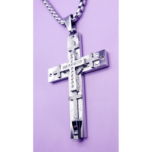 Ultimate Silver Cross Necklace