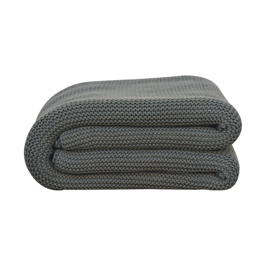 Artisan Furniture Double Olive Green Knit Throw