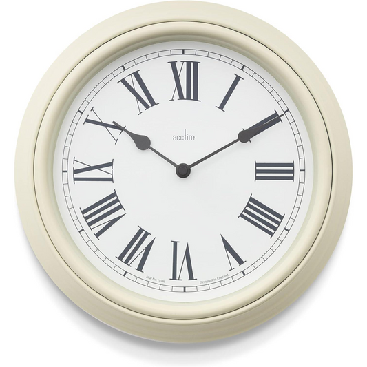 Acctim Devonshire Traditional 28cm Quartz Cream Wall Clock 22715