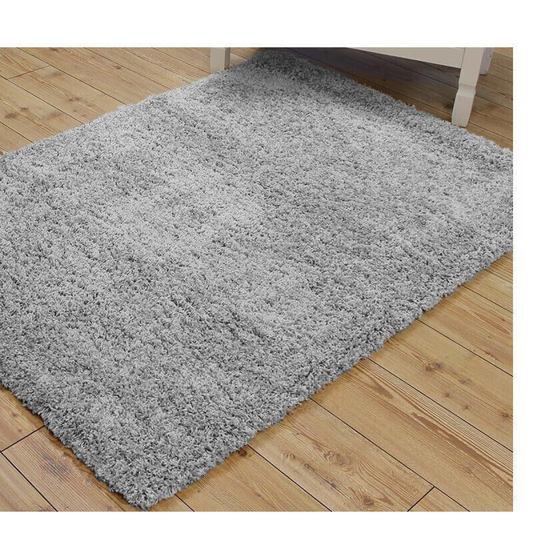 DARK GREY SHAGGY RUGS 40 x 40