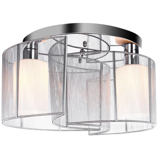 Modern Design Mini Style Flush Mount Ceiling Light with Flush Metal White