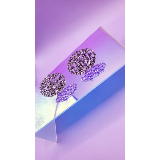 Bliss Crystal Non Pierced Clip On Earrings