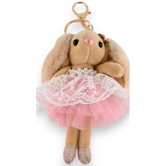 Softie Squad Bunny Rabbit Bag Charm Key Ring