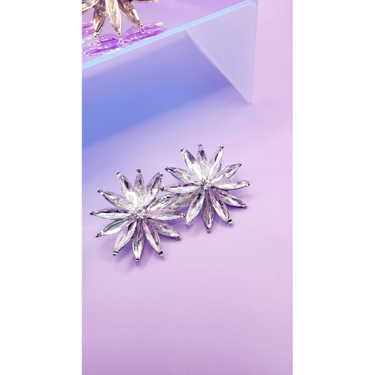 Dubai Crystal Stud Earrings
