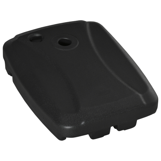 7kg Umbrella Stand Weights W/ Wheels Water and Sand, Up to 75kg, Black