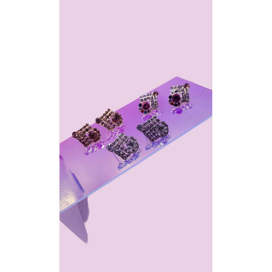 Diva Crystal Stud Earrings