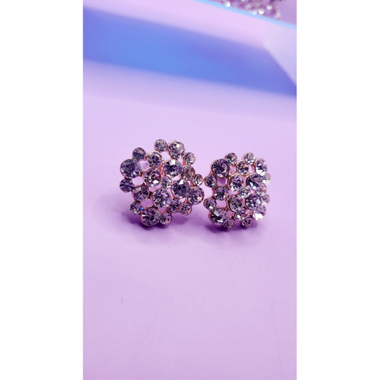 Define Crystal Non Pierced Clip On Earrings