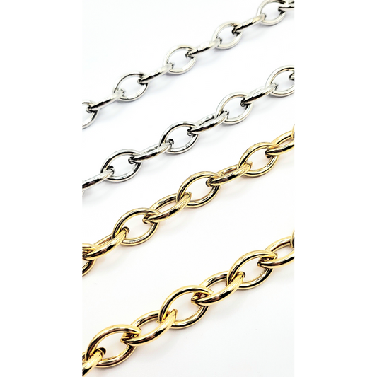 Oval Link Chain Necklace