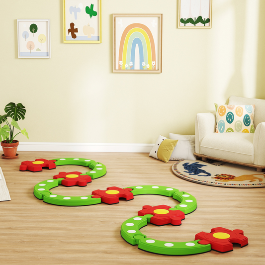Children's anti-skid balance beam footboard