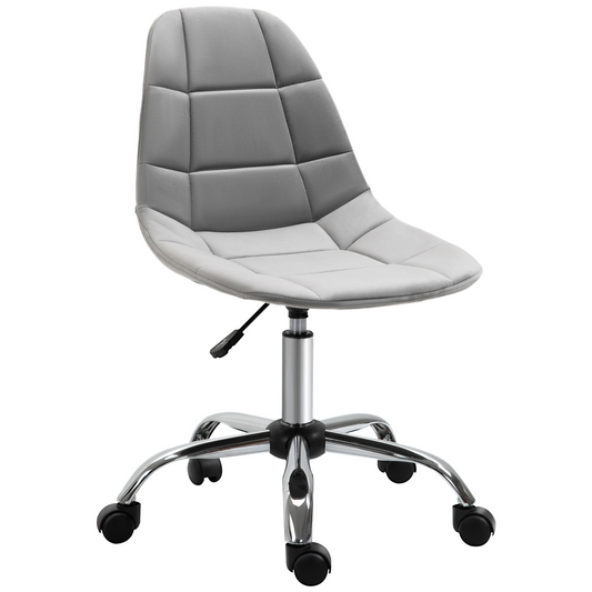 Ergonomic Office Chair with Adjustable Height for Home Office, Grey Vinsetto