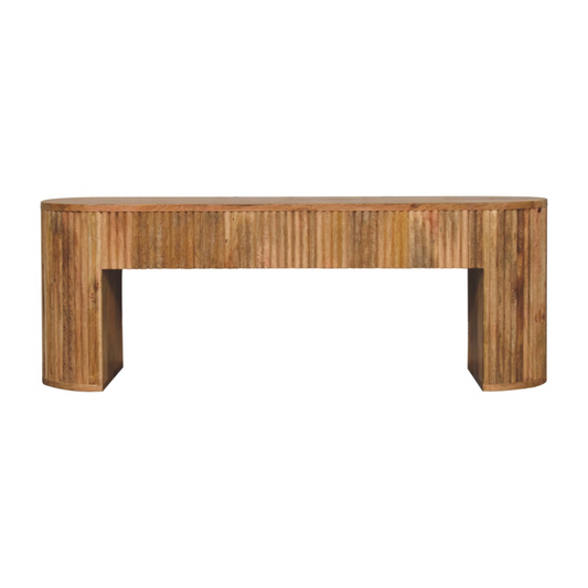 Artisan Furniture Solid Wood Soba Straight Media Unit, Beige