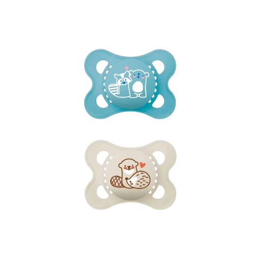MAM Original Start Soother 0-2 months Pack of 2 - Blue | Luxury Home Accessories | Heulog Glow