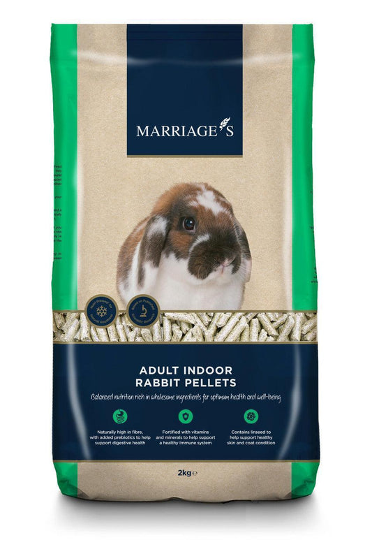 Marriages Adult Indoor Rabbit Pellets 2KG | Luxury Home Accessories | Heulog Glow