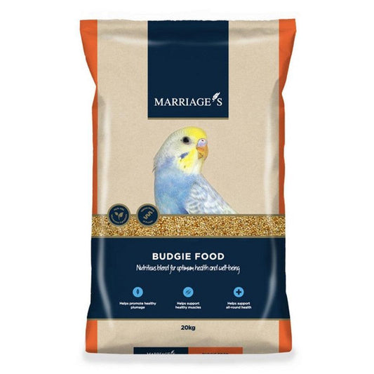 Marriages Budgie Food 20kg | Luxury Home Accessories | Heulog Glow