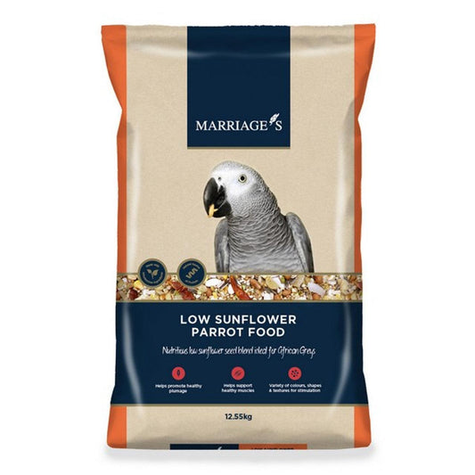 Marriages Low Sunflower Parrot Food 12.55kg | Luxury Home Accessories | Heulog Glow