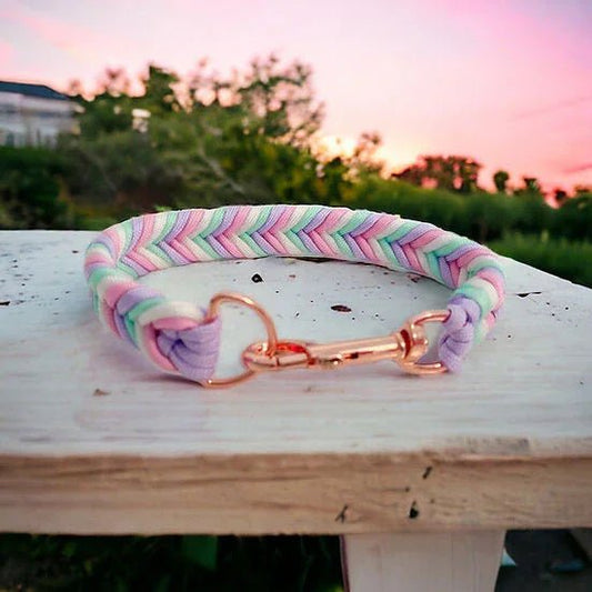 Marshmallow - Handmade Paracord Dog Collar | Luxury Home Accessories | Heulog Glow